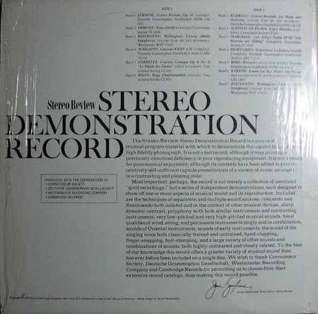 Stereo Review's Stereo Demonstration Record